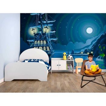 Fotomural Vinilo Infantil Barco Pirata 350 X 250 Cm