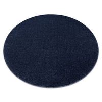 alfombra softy circulo llanura color azul oscuro circulo 200 cm