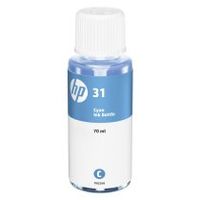 hp 31 botella de tinta original colores separados 8000 paginas 70 ml
