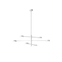 lampara de techo eclipsia blanca - 850 x 845 mm 6 x gx53 - elegante lampara colgante de metal