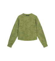 ax armani exchange para mujer xw001730af18990f7136 sudadera holgada verde s casual algodon