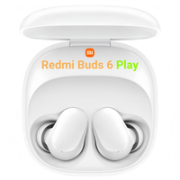 xiaomi redmi buds 6 play - auriculares bluetooth 54 36h bateria ia noise reduction carga tipo c touch blanco