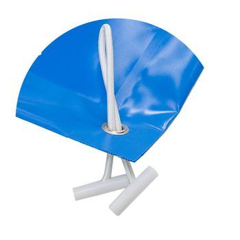 Cubierta De Proteccion Invierno Para Piscina De 5 X 8,5 M Más 15 Cm Para Anclaje En Azul  / Negro