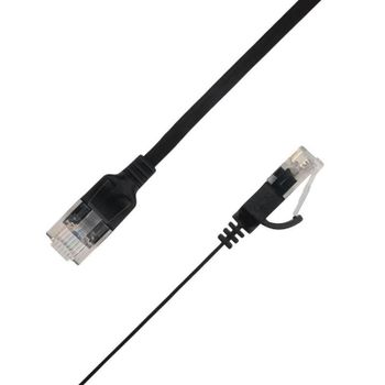 Cable de red LinkIT Flat UTP Cat6a 4 m RJ-45 a RJ-45 Negro