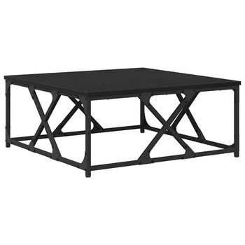 Mesa De Café - Mesa De Centro - Mesa Baja Roble Negro 70 X 70 X 30 Cm Madera De Ingeniería