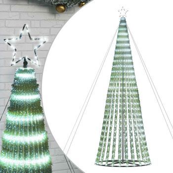 Árbol De Navidad Led 1028 Leds Blanco Frío 403 Cm Vidaxl