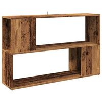 estante estanteriaria madera de ingenieria madera envejecida 100x24x63 cm