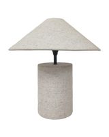 lampara de mesa de tela en color verde claro de 38cm