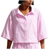 nike camisa w nsw offln wvn ppln strp ss para mujer