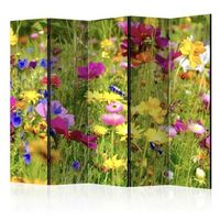 biombo - summer flowers ii 225x172 cm
