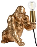 lampara de mesa gorila  dorado
