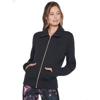 skechers chaqueta deporte hoodless hoodie skechcloud jacket para mujer