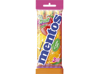 caramelos - mentos tripack by chupa chups sabor frutas 3x12 unidades 114g