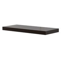 juego de 2 estantes de pared 60x25 cm mdf marron wengue