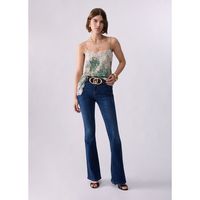 liu jo jeans jeans bootcut stonewash para mujer