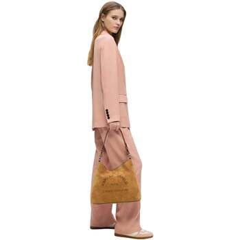 Karl Lagerfeld Bolso Bolso Hobo de ante color caramelo para mujer