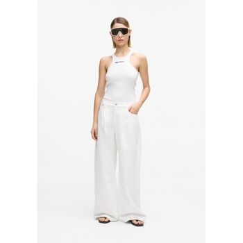 Karl Lagerfeld Tops y Camisetas Klj Ribbed Logo Tank para mujer