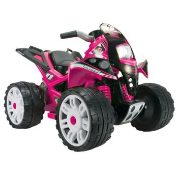 Quad Eléctrico Niño The Beast 12v Rosa +2 Años