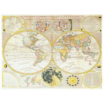 Legendarte - Cuadro Lienzo, Impresión Digital - Mapa Antiguo No. 33 - Decoración Pared Cm. 80x100