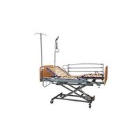 cama articulada geriatrica de hospital electrica con carro elevador cabecero piecero barandilla agarrador y porta gotero - 90 cm x 190 cm