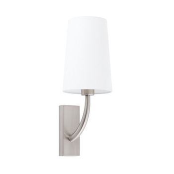 Aplique de pared clásico rem níquel