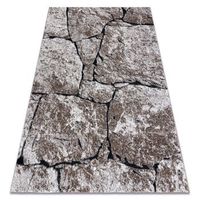 alfombra moderna cozy 8985 brick pavimentacion ladrillo roca - struc 120x170 cm