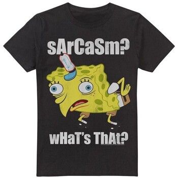 Spongebob Squarepants Camiseta Sarcasm Meme para hombre