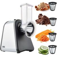 rallador electrico ade ka1802 200 w con 4 insertos de acero inoxidable
