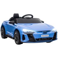 homcom coche electrico infantil audi rs e-tron gt para 3-6 anos bateria con mando a distancia 103x58x41 cm azul   aosom espana