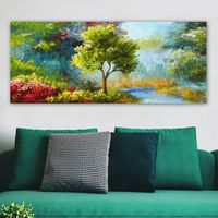pintura decorativa lienzo yty53926061850120 multicolor 50x120