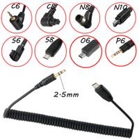 aodelan cable de disparador remoto de 25 mm para camaras conexiones sub-mini de 25 mm para canon nikon sony fujifilm olympus panasoni