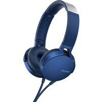 sony extra bass mdr-xb550ap headphones - blue blue