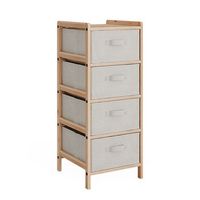 mueble de bano bruno 345 x 86 cm con 4 cajones de tela vicco