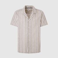 pepe jeans camisa beige pm308496-821