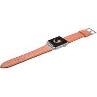 laut apple watch 38  40 mm milano leather loop strap - coral small coral