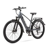 bicicleta electrica urbana pure unicorn u6 motor central de 48 v y 500 w 29 gris