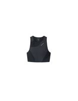 camiseta de trail nnormal cropped top mujer negro
