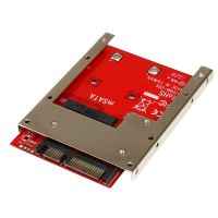 adaptador msata ssd startech sat32msat257 sata 25 6 gbps marco abierto negro rojo plata