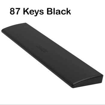 AJAZZ PU Teclado ergonómico de 87 teclas para teclados y ratones, reposamuñecas, protección contra impactos, material de espuma viscoelástica para relajación de muñecas, adecuado para portátiles y