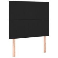 cabecero accesorio para dormir mueble de dormitorio 2 piezas 100 x 5 x 7888 cm negro sintetico tdl0206280