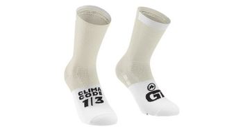 Calcetines unisex assos gt c2 beige blanco