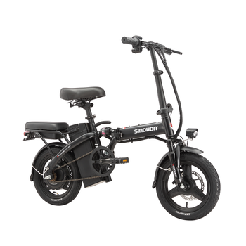 Bicicleta Eléctrica Plegable Compacta Sinohon M3, Bicicleta Urbana De 14 Pulgadas, Negro