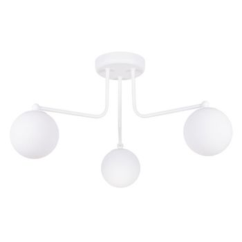 Lámpara cumo blanco, 3 luces
