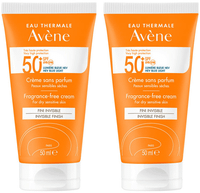 avene crema solar spf50 sin perfume 2x50 ml