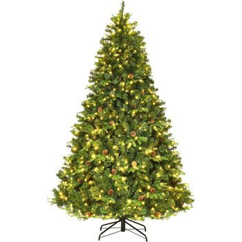 Luz Led Árbol De Navidad Artificial Costway 150 X 150 X 225 Cm
