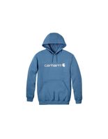 sudadera carhartt signature logo hombre azul