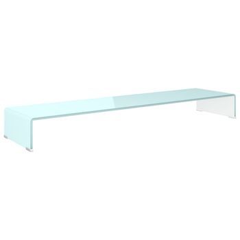 Mueble Tv | Mueble De Salón | Armario Tv/elevador De Monitor Cristal Verde 120x30x13 Cm