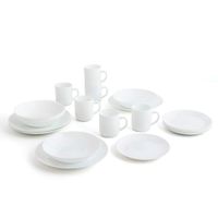 vajilla vidrio opal blanca 24 piezas