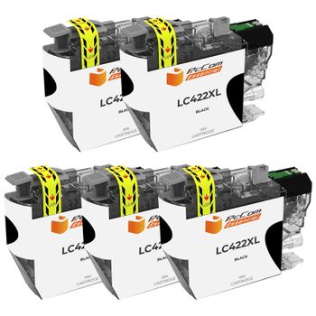 Pccom Essential Brother Lc422xl Cartucho Tinta Compatible Negro Pack 5