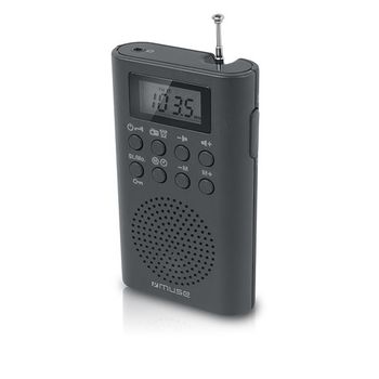 Pocket PLL Radio FM/MW 40 Preset Stations Black